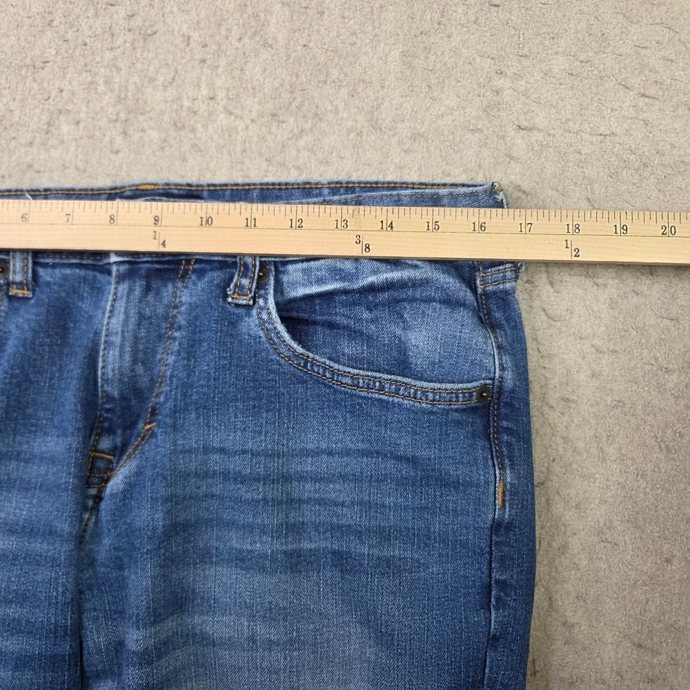 Banana Republic Athletic Jeans Mens 33x32 Blue Whisker Stretch Denim